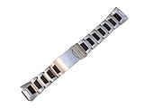 Timex IronMan Triathlon Adjustable 16mm Black & SS Metal Watch Band