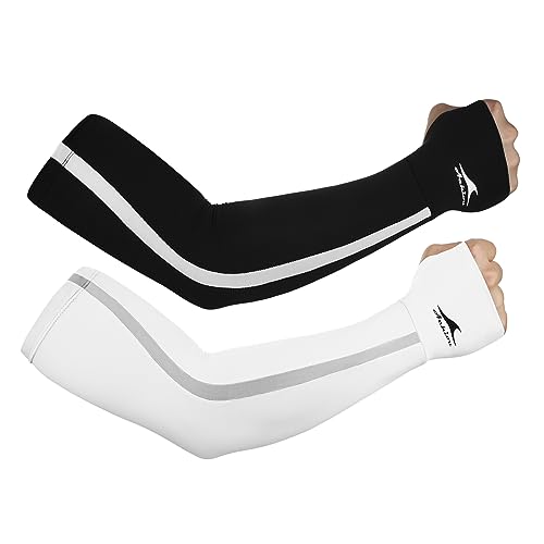 Achiou UV Protection Arm Sleeves for Women, UPF50 Cooling Sunblock Sleeve, Golf Football Outdoor Summer Activities