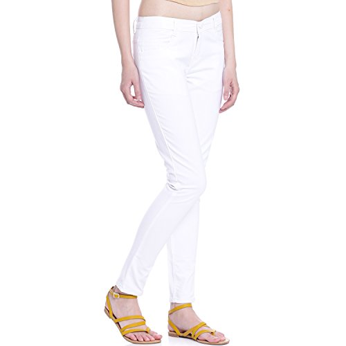 broadstar women denim white jeans