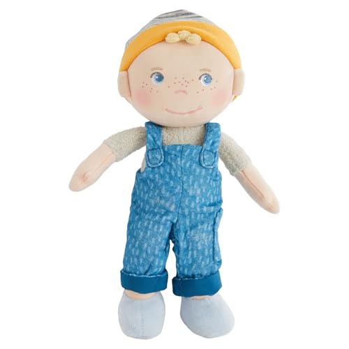 HABA 2011847001 Cuddly Doll in Soft Fabric 25 cm for Babies and Toddlers – No Scratches or Distracting Stitches, from 6 Months – For First Hugs