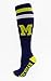 NCAA Michigan Wolverines Tube Socks, One Size, Blue