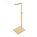 Gold Stainless Steel Adjustable handbag display stand Holder racks