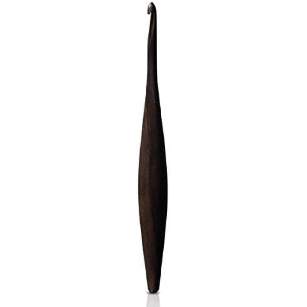 Furls Crochet Hook, Streamline Ebony Wood, Ergonomic Handle Crochet Hooks 7" (Streamline - Ebony Wood, L - 7.00MM)