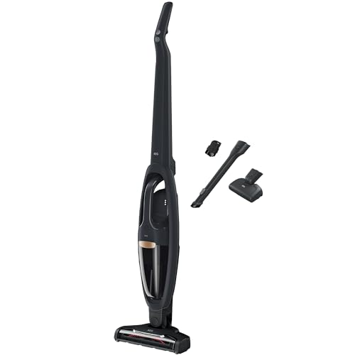AEG QX6-1-45AN Cordless Vacuum Cleaner, 18 V, Autonomy 45 min, 2 Speeds, Cyclonic Technology, Filtration in 5 Steps, 0.3 L Tank, Brush With LED Lights, Grey