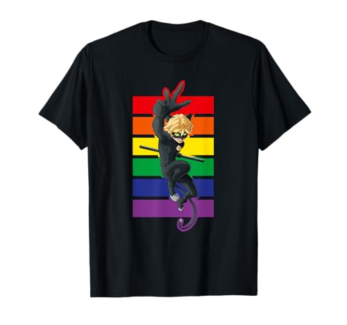 Miraculous Ladybug Rainbow Collection with Cat Noir T-Shirt