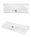 JAVOedge Clear Ultra Thin Hard Slim Clip On Case for Eyeglass Clip On and with Microfiber Cleaning Cloth