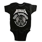 Kiditude Metallica Horseman Baby Bodysuit, Black (18 Months), Online Clothing Store