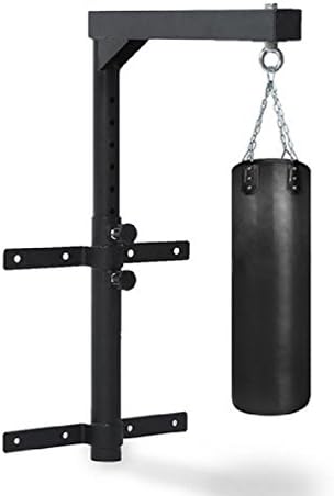 Adjustable Wall Mount Heavy Bag Hanger Boxing Punching Steel Bracket Sport Black