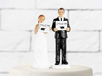 jakopabra Deko-Figur Tortenfigur Hochzeit I´M with