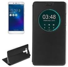 ELICA Window Leather Flip Cover for Asus Zenfone 2 ZE551ML (Black)