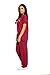 Just Love Women's Scrub Sets Six Pocket Medical Scrubs (V-Neck With Cargo Pant), Burgundy, Medium