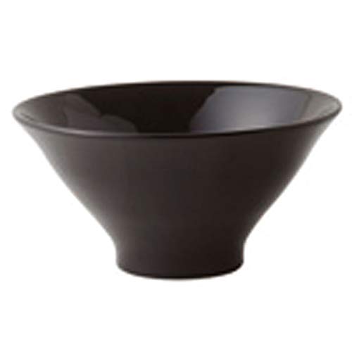 Minoru Touki Black 6.5 Sized High Hama Bowl Black ƒÓ7.9 x 3.9 inches (20 x 10 cm) φ8×H4in 25.4oz