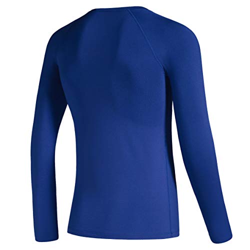 image for G Gradual Boys' Compression Shirt Youth Fleece Thermal Long Sleeve Col