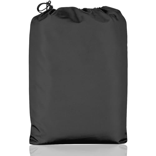 EASYBUYTECH Motorcycle Cover,Motorbike Cover All Season Universal Weather Waterproof Sun Outdoor Protection with Lock-Holes & Storage Bag,Black and Orange 4XL Motorcycles Vehicle Cover