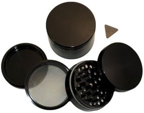 Large Space Case Titanium Herb Grinder Sifter