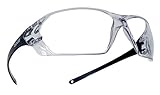 Boll&eacute; Safety 253-PR-40057 Prism Safety Eyewear with Shiny Black Rimless Frame and Clear Anti-Scratch/Anti-Fog Lens