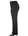 Chicwe Women's Plus Size Curvy Fit Boot Cut Pants - Casual and Work Pants Trousers