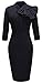 HOMEYEE Women's Vintage Bowknot 3/4 Sleeve Party Dress B244