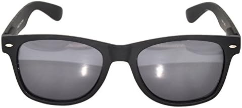 Retro Vintage Smoke Lens Sunglasses Black Matte Frame