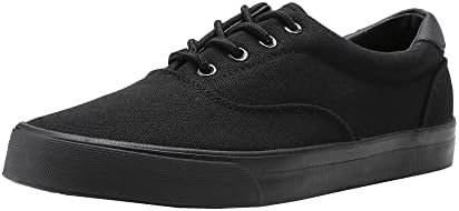 〽️Men\'s Closed Toe Pull-On Loafers Black Sneakers Canvas Walking Comfort Shoes Amazon.com | Men main image 3