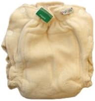 100% Organic Cotton Cloth Diaper Diapers Nappy Nappies Buttons Terry Eco (L)