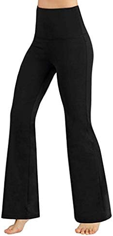 Womens Comfy Palazzo Lounge Pant, Mitiy High Waist Solid Stretch Boot-Cut Work Pull on Yoga Dress Pants Trousers Black