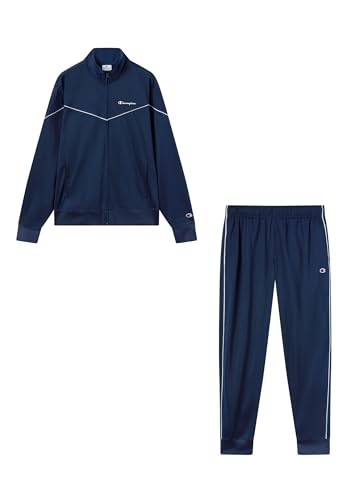 Champion Legacy Herren Trainingsanzug Großes Logo, XS, Blau, blau, XS