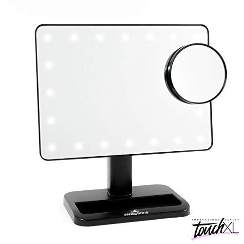 Impressions Touch XL Dimmable LED Makeup Mirror with Suction 5X