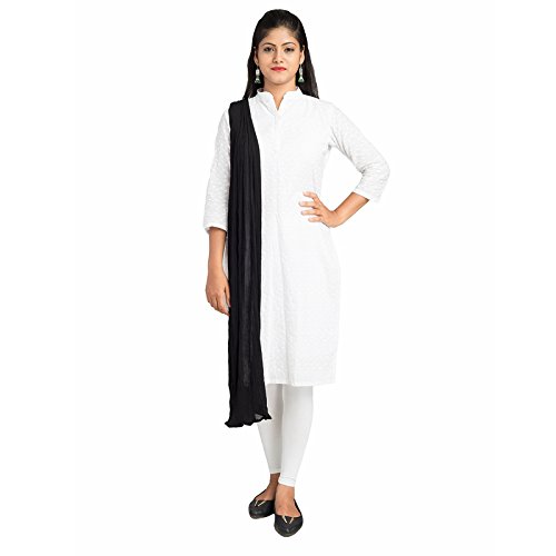 lodestone women's chiffon dupatta with pom pom lace