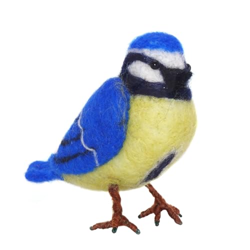 Feltsky Blue Tit Needle Felting Kit for Beginners DIY Craft Kit Include Everything to Make 8cm Height