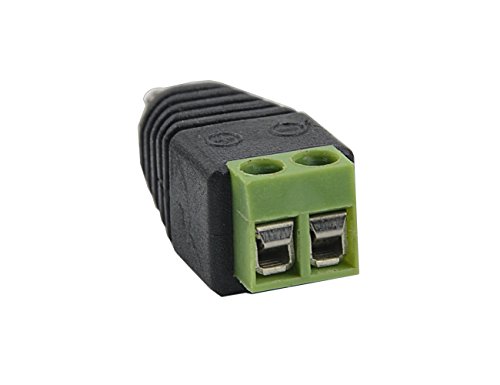 WGCD 20 PCS Phono RCA Male Plug to AV Screw Terminal Plug Connector Audio Video Adapter
