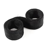 Lady 50cm Black Flannel Cover Hair Maker Clip Curler Bun Tool
