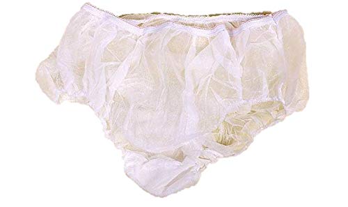 Sensual Lady Disposable Panties for Pregnant Women | Maternity Underwear | Women's Travel Prenatal Postpartum Non-Woven Panties - 5pc White
