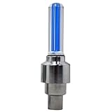 TOOGOO(R) Bike Motorcycle Car Tyre Tire Wheel Stem Caps Blue LED Light Valve Covers
