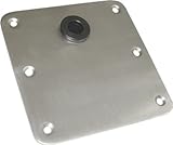 SeaSense Seat Deck Base off-centered, 7 X 7-Inch, Stainless Steel
