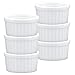 HIC Kitchen Ramekin Set, Fine Porcelain, 2-Ounce, Set of 6