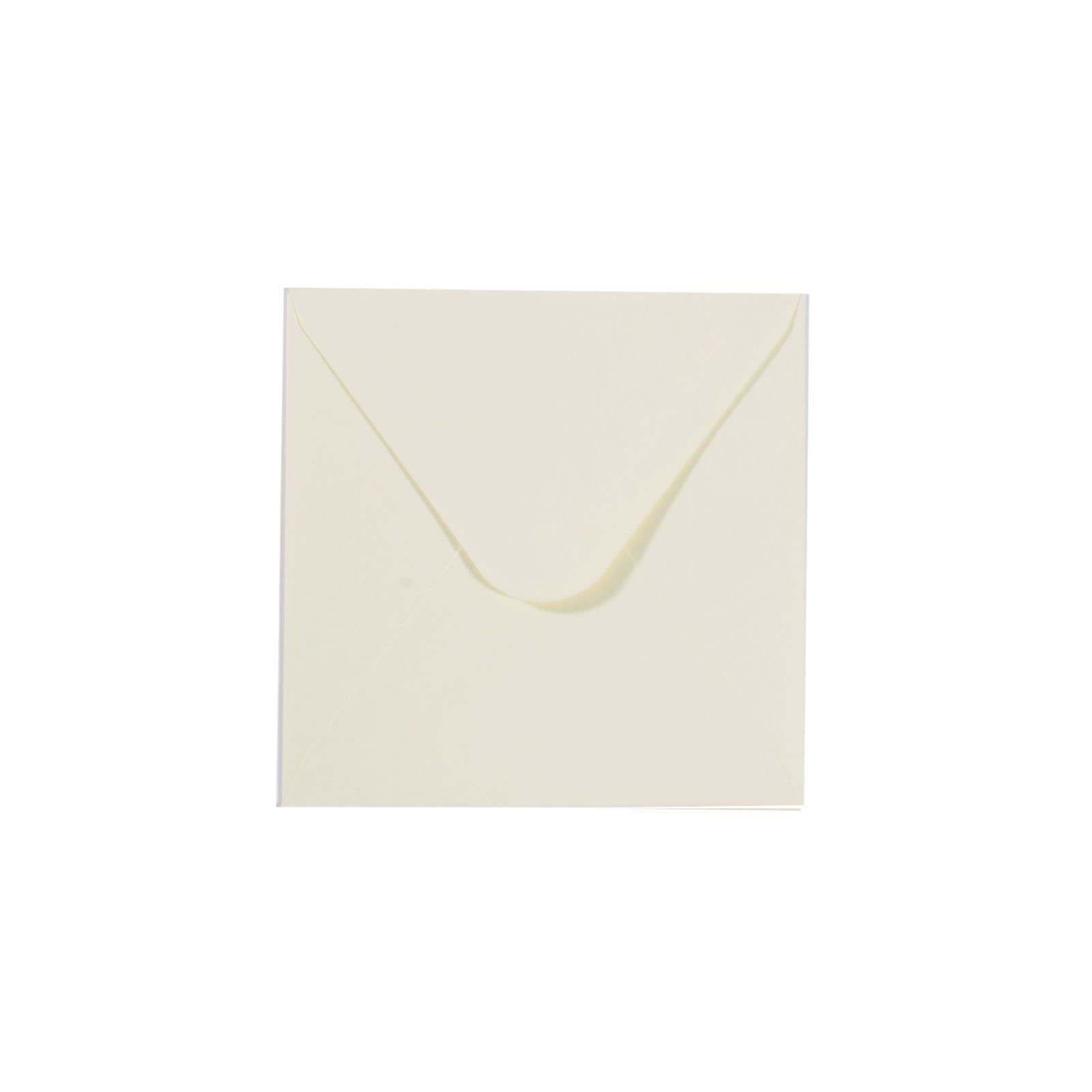 Vaessen Creative Small Square Florence Envelopes for Greeting Cards, Ivory, Set of 5, Matching Cards Available