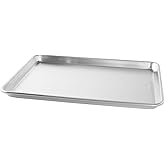 Nordic Ware Naturals Half Sheet - USA Made Aluminum Commercial Quality Sheet Pan for Baking or Roasting, Encapsulated Galvani