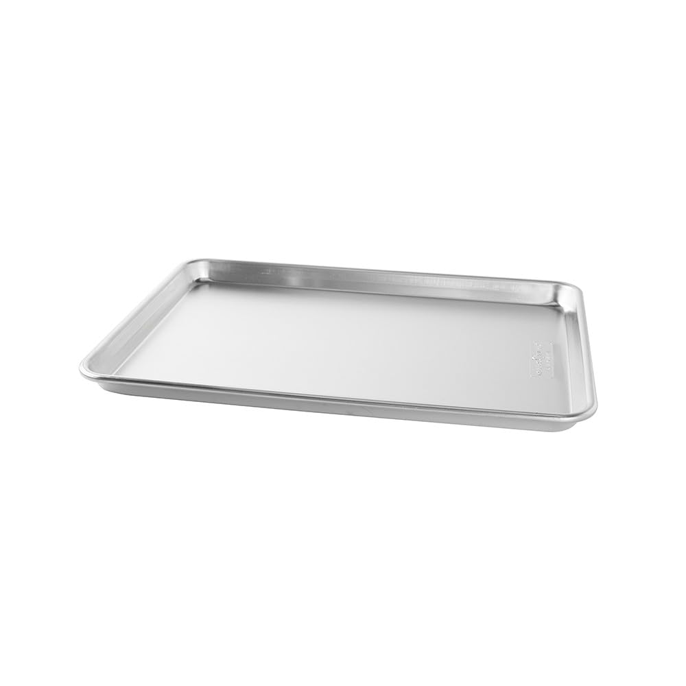 Photo 1 of **MAJOR DAMAGED/check clerk comments**
denty* Nordic Ware Naturals Half Sheet - USA Made Aluminum Commercial Quality Sheet Pan for Baking or Roasting, Encapsulated Galvanized Steel Rim Prevents Warping, 1-Pack