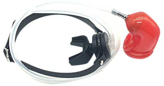 The Bondage Locker Chastity Cage with Attached Gag and Urine Tube Chastity Device