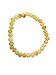 UMAI Baltic Amber Adult Bracelet – Unpolished and Raw - Lemon Color – 7 inches Long –Elastic - Anti-inflammatory - Natural Pain Relief – Certified Baltic Amber