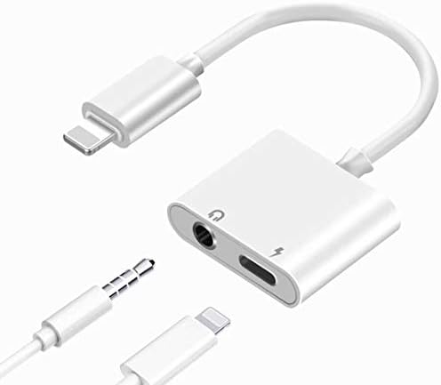 Simierss Headphone Adapter 2 in 3 Accessories Cables Call Music Wire Control Charge