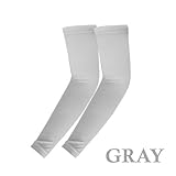 Elixir Arm Cooler Cooling Sleeves UV Protective Compression Arm Sleeves, 1 Pair, Gray