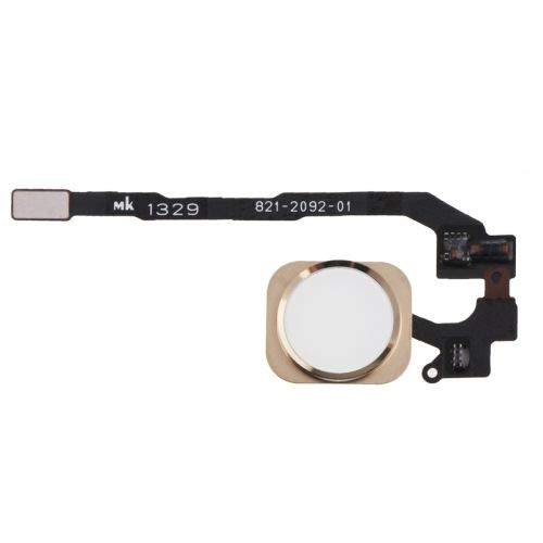 Mobofix Id Replacement Home Key Touch Button with Flex Cable Assembly for iPhone 5s, Gold