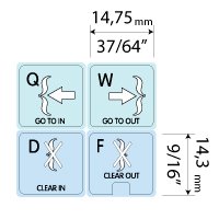 ADOBE PREMIERE GALAXY SERIES STICKERS FOR KEYBOARD APPLE SIZE