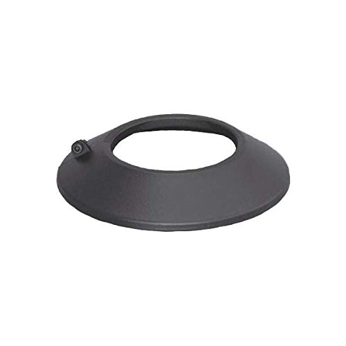 S&M 485602 – Black Enamelled Trim Ø 80 mm | Rosette for Stove and Fireplace Ducts, Resists Corrosion and Resists up to 900 °C | Adjustable and Easy to Clean