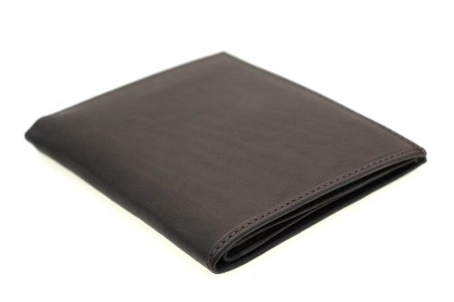 Paul & Taylor Top Grain Genuine Leather Men's Hipster Wallet Colombian Brown