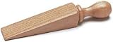 fiXte Wooden Door Wedge Stopper 140mm 5.5 Inch Pack 2 Brown view 2