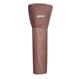 IGAN Patio Heater Cover 100% Waterproof, 600D Heavy Duty Nylon Covers, Outdoor 89-inch, Compatible for AmazonBasics, AZ, Fire Sense Patio Heaters and More -Brown