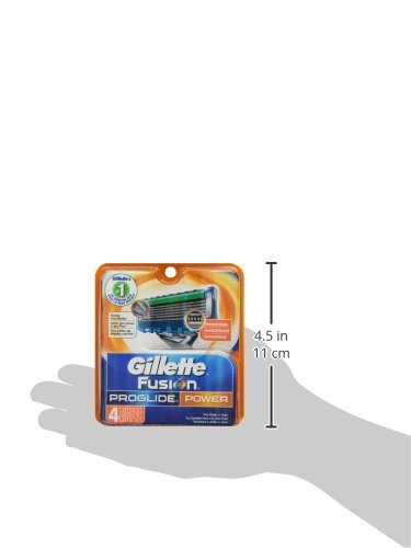 GILLETTE FUSION5 PROGLIDE MEN’S RAZOR BLADES, 4 BLADE REFILLS